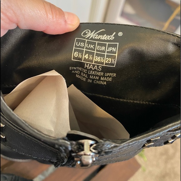 Sleek Black Wanted HAAS Studded Boot - Picture 13 of 15